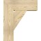 Ekena Millwork Traditional Block Rough Sawn Bracket w/ Offset Brace, Douglas Fir, 8"W x 20"D x 24"H BKT0806X20X24TRA05RDF - alternate 3